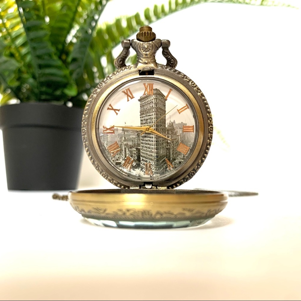 NEW New York Clock Locket Necklace